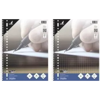 KANGARO College Block A4 ruuduline 10 mm, 80 lehte, 23 auguga, 60 g/m², veeriseta (K-5574)