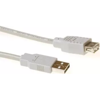 ACT SB2198 USB 2.0 pikenduskaabel USB-A isane - USB-A emane, 1,8 m, elevandiluu