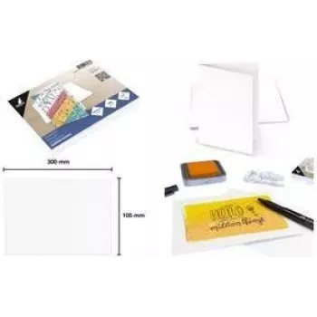 KANGARO K-122552 Voltkaart, 105 x 150 mm, 300 g/m², valge, 1 tk