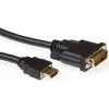 ACT AK3739 HDMI A isane DVI-D isasele üherealisele konversioonikaabel 1 m must