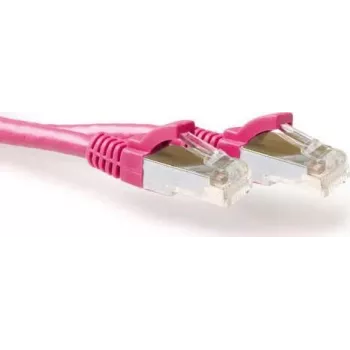 ACT Roosa 0,5m LSZH S/FTP CAT6A Snagless RJ45 Patch Kaabel (FB8800)