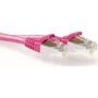 ACT Roosa 0,5m LSZH S/FTP CAT6A Snagless RJ45 Patch Kaabel (FB8800)