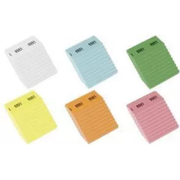 KANGARO nummerdatud paberiplokk 1-1000, 105 x 42 mm, kollane, 70 gsm, 1000 silti K-701113