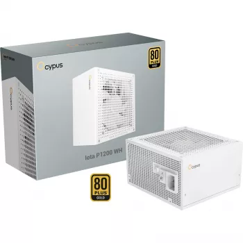 OCYPUS Iota P1200 White 1200W 80 PLUS Gold täismodulaarne ATX 3.0 toiteplokk