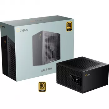 OCYPUS Iota P850 Must 850W 80 PLUS Gold täismodulaarne ATX 3.0 PCIe 5.0 toiteplokk