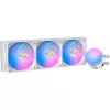 Ocypus Delta L36 ARGB V2 White AIO vedelikjahuti CPU-le, 360mm radiaator, 3x120mm ARGB ventilaatorid, Intel & AMD