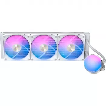 Ocypus Delta L36 ARGB V2 White AIO vedelikjahuti CPU-le, 360mm radiaator, 3x120mm ARGB ventilaatorid, Intel & AMD