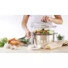 PYREX Classic klaasist kaas 26 cm, borosilikaatklaas, must käepide, ahju- ja nõudepesumasinakindel