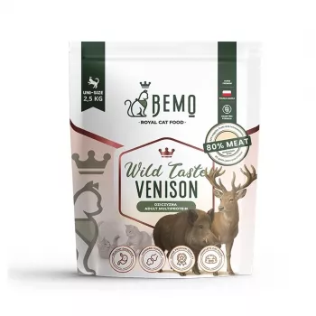 BEMO Cat Wild Taste Venison - Kuiv kassitoit - 2,5 kg