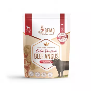 BEMO külmalt pressitud Angus veiselihaga mono kuivtoit koertele - 1kg