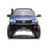 LEAN CARS Toyota Hilux DK-HL850 elektriline mänguauto lastele, sinine lakk, 4x4, 2-kohaline, kaugjuhtimispult, LED-tuled, MP3, Bluetooth