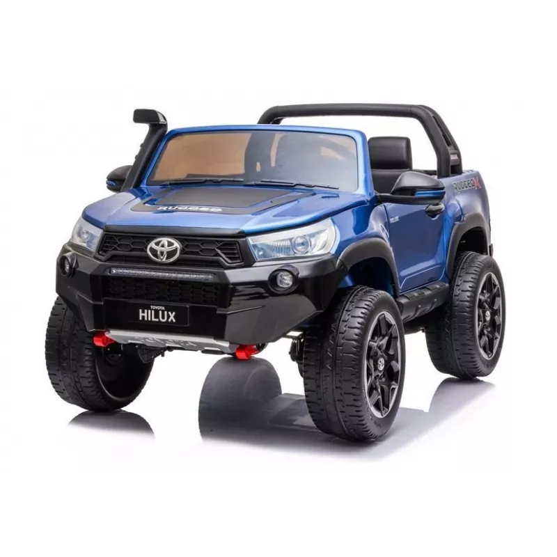 LEAN CARS Toyota Hilux DK-HL850 elektriline mänguauto lastele, sinine lakk, 4x4, 2-kohaline, kaugjuhtimispult, LED-tuled, MP3, Bluetooth