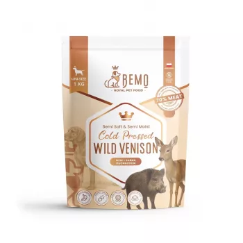 BEMO külmalt pressitud metslooma hirveliha kuiv koeratoit - 1kg