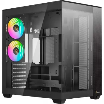 Ocypus Delta C74 ARGB must panoraamklaasiga Mid-Tower korpus