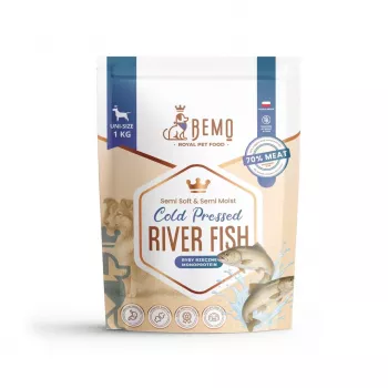BEMO külmpressitud jõekala mono kuivtoit koertele 1kg