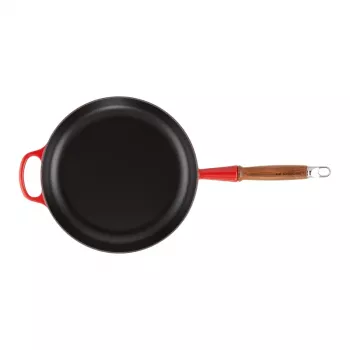 LE CREUSET malmist praepann puidust käepidemega 28 cm punane