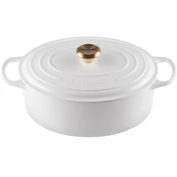 Le Creuset malmist ovaalne pott 31cm / 6.3L valge