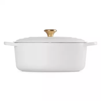 Le Creuset malmist ovaalne pott 31cm / 6.3L valge