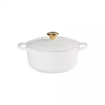 LE CREUSET malmist pott ümmargune 24cm 4.2L valge