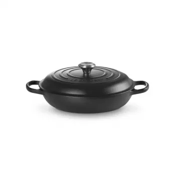 LE CREUSET malmist madal pott 30cm 3.5L matt must