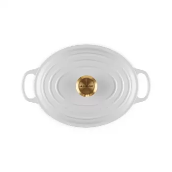 LE CREUSET Emailitud malmist ovaalne Hollandi ahi 27 cm 4,1 L Valge
