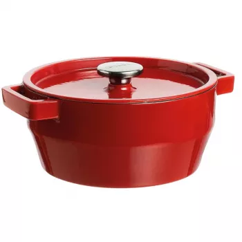 PYREX malmist pott 6,8L ümmargune 28cm punane