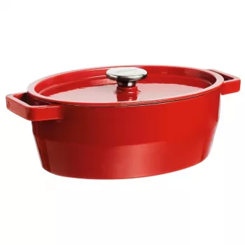 Pyrex malmist ovaalne pajaroog 5,8L punane 33x25cm