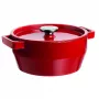 Pyrex malmist pott 3,6L ümmargune Ø24cm punane