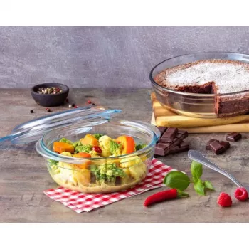 PYREX Essentials klaasanum kaanega 1,4L Ø17cm