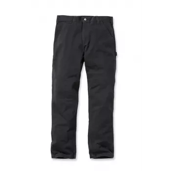 Carhartt Washed Twill Dungaree tööpüksid mustad lõdva lõikega
