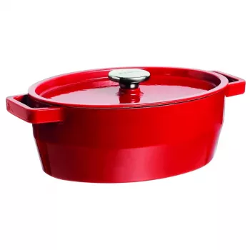 Pyrex malmist ovaalne pajaroog 3,8L punane 29x21cm