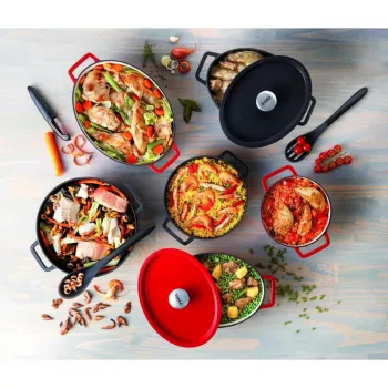 Pyrex malmist ovaalne pajaroog 3,8L punane 29x21cm