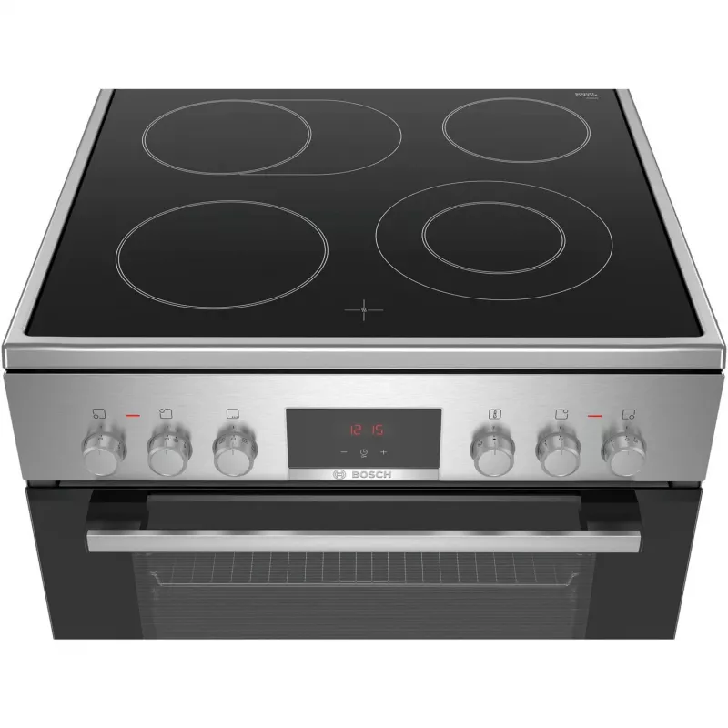 Bosch HKR39C250 Serie 4 eraldiseisev elektripliit keraamilise pliidiga, roostevaba teras