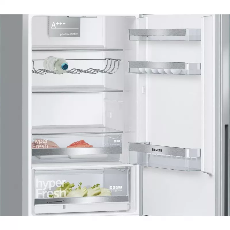Siemens KG36EALCA iQ500 eraldiseisev külmik-külmutuskapp, 186 cm, C, roostevaba terase välimus