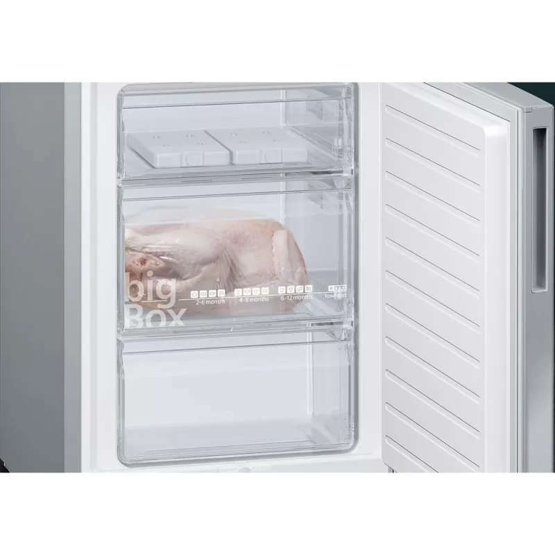 Siemens KG39EALCA iQ500 eraldiseisev külmik-külmutaja 201 cm kõrgus energiatõhususe klass C hõbedane