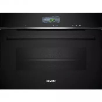 Siemens CS736G1B1 iQ700 sisseehitatud kompaktne ahi aurufunktsiooniga, 47 L, TFT puuteekraan, Home Connect, must