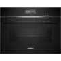 Siemens CS736G1B1 iQ700 sisseehitatud kompaktne ahi aurufunktsiooniga, 47 L, TFT puuteekraan, Home Connect, must