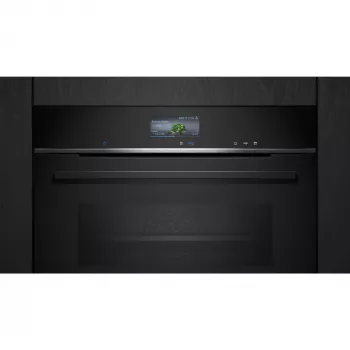 Siemens CS736G1B1 iQ700 sisseehitatud kompaktne ahi aurufunktsiooniga, 47 L, TFT puuteekraan, Home Connect, must