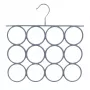 SAUBER PVC-kattega metallist riidepuu sallidele hall