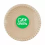 GOGREEN komposteeruvad suhkruroost taldrikud Go Green mustriga Ø23cm 10 tk