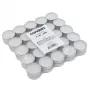 CANDELA teeküünlad 75 tk – valged lõhnatud parafiinist teeküünlad alumiiniumtopsides, põlemisaeg 3,5–4 h
