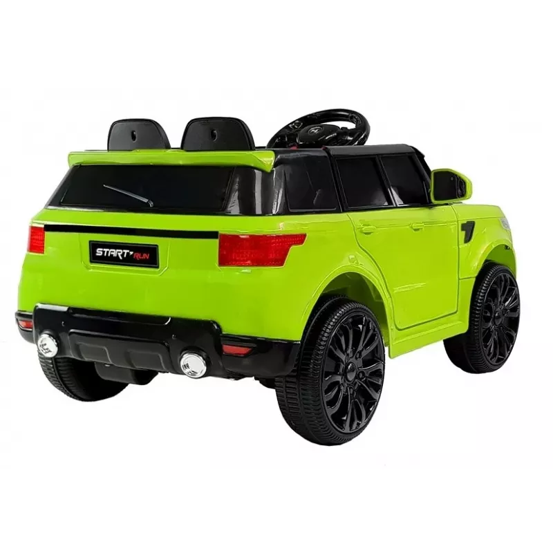 PETMEX HL1638 roheline elektriline mänguauto lastele LED-tulede, MP3-mängija ja kaugjuhtimispuldiga