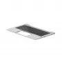 HP ProBook 450/455 G6 G7 ülemise kaane komplekt koos taustvalgustusega klaviatuuri, puuteplaadi ja käetoe - Natural Silver