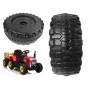LEAN CARS tagumine ratas XMX611-le - 250 mm maastikurehv, kuusnurkne ajavõll, 12V akutoitel auto jaoks