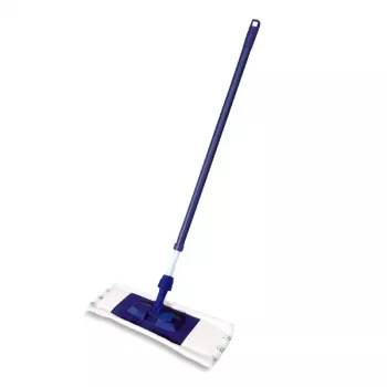 YORK nutikas lame mopiharja 45x15 cm teleskoopvarrega 74-130 cm, mikrokiud, hall/sinine