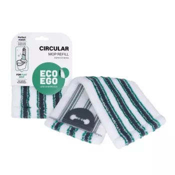 Eco Ego asendatav mikrokiust mopikangas pöörlevatele mopidele, 350 mm, valge