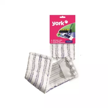 YORK asendusmikrofiiberlapp Smart Flat Mopile 45x15cm hall/valge