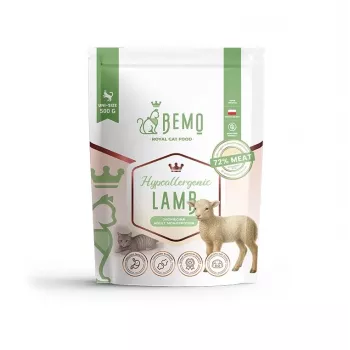BEMO Cat hüpoallergeenne lambaliha - kuiv kassitoit - 500g