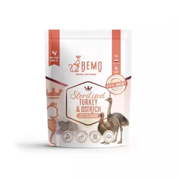 BEMO Cat Sterilised Turkey & Ostrich - Kuiv kassitoit - 500g