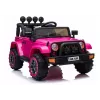 LEAN CARS BRD-7588 roosa 12V elektriline mänguauto Jeep lastele LED-tulede, MP3, kaugjuhtimispuldi ja 4x4-ga